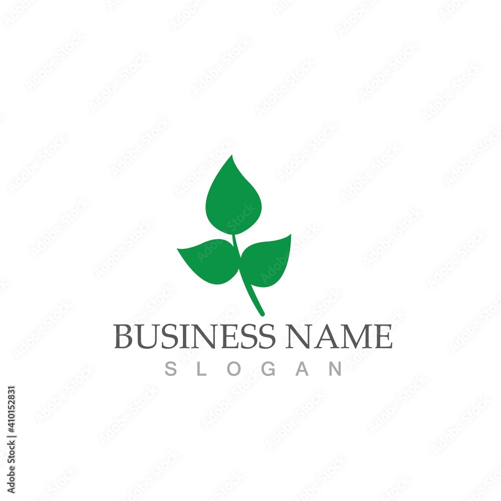 Logos of green Tree leaf ecology Logos of green Tree leaf ecology