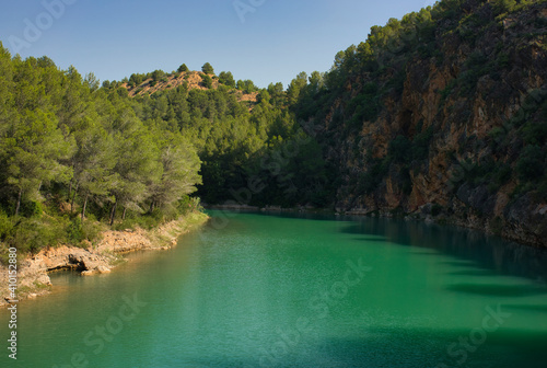 The Sichar reservoir in Ribesalbes  Castellon