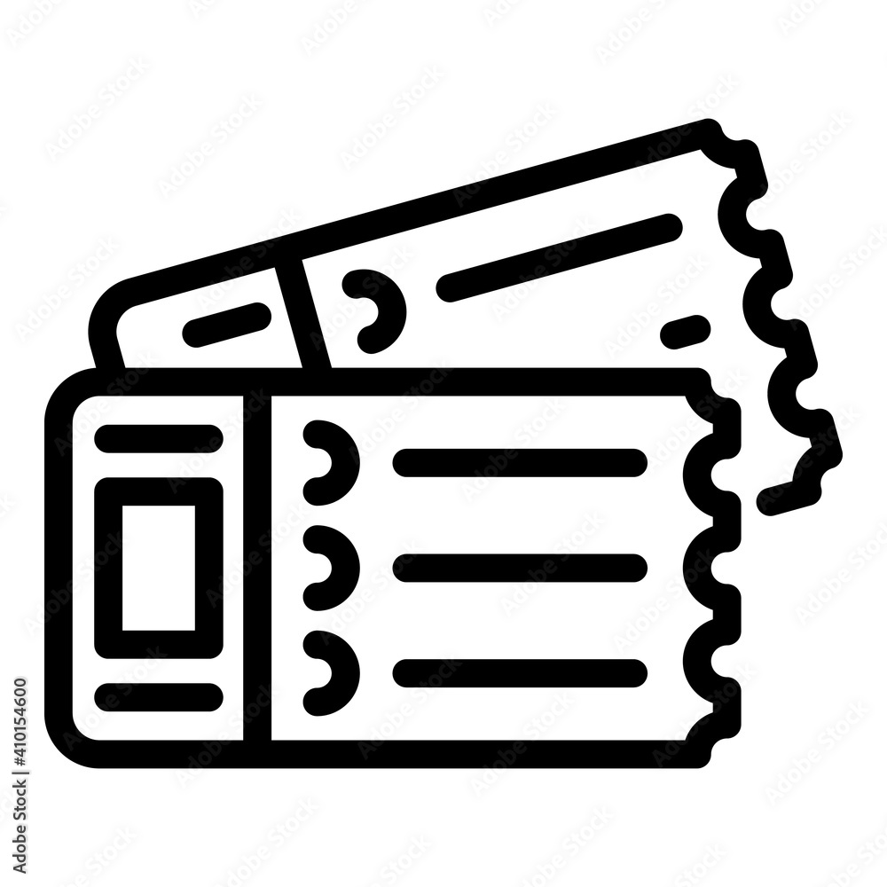 Air tickets icon. Outline air tickets vector icon for web design isolated on white background Air tickets icon. Outline air tickets vector icon for web design isolated on white background