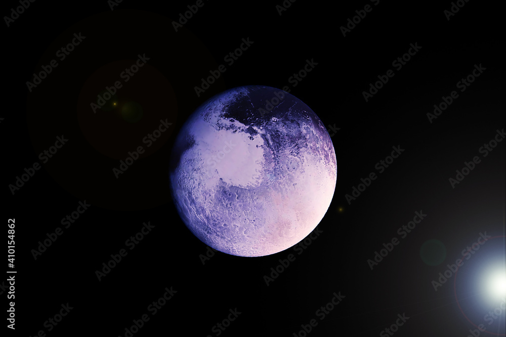 Planet Pluto. Elements of this image were furnished by NASA. Planet Pluto. Elements of this image were furnished by NASA.