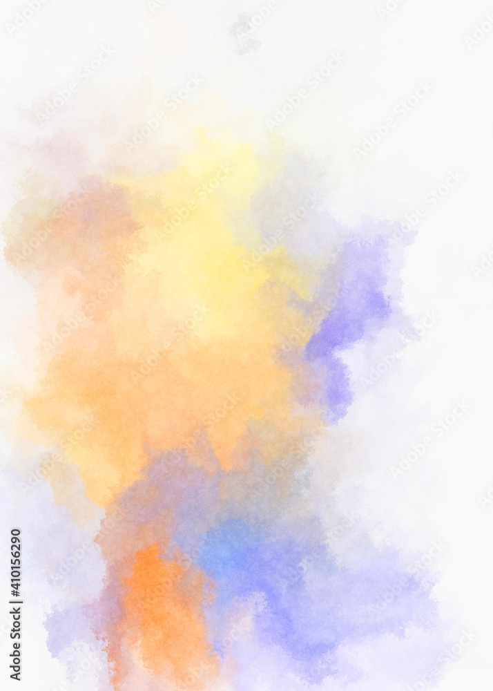 Obraz premium Watercolor painted background. Abstract Illustration wallpaper. Brush stroked painting. 2D Illustration.