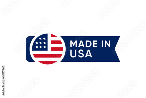 Made in USA banner vector design	