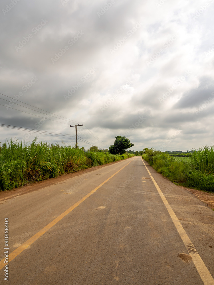 Fototapeta premium On the highway in the countryside