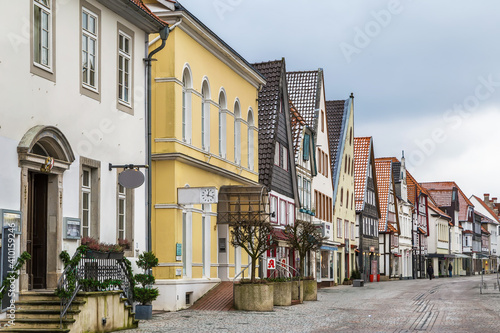 Fototapeta Naklejka Na Ścianę i Meble -  Street in Lemgo, Germany