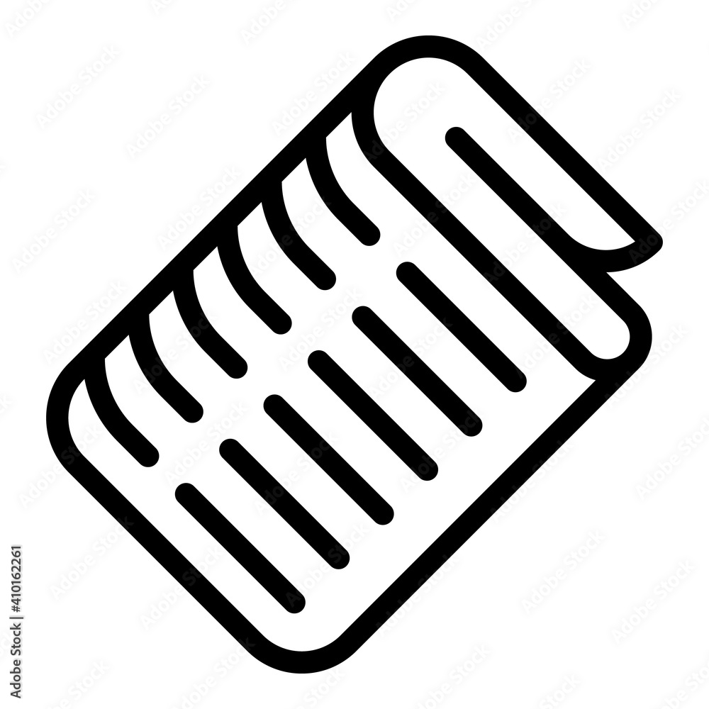 Newspaper stack icon. Outline newspaper stack vector icon for web design isolated on white background Newspaper stack icon. Outline newspaper stack vector icon for web design isolated on white background