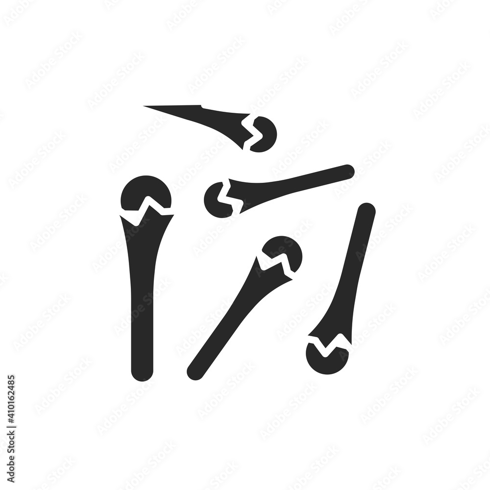 Cloves black glyph icon. Spices, seasoning. Vector illustration