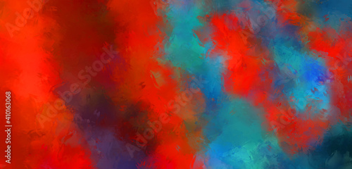 Artistic abstract background. Texture painted wallpaper. Creative illustration with strokes of paint. Brush pattern painting.