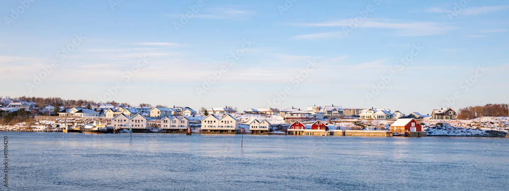 Winter picture from the harbor Brønnøysund town in the middle of Norway,Helgeland,Nordland county,Norway,scandinavia,Europe Winter picture from the harbor Brønnøysund town in the middle of Norway,Helgeland,Nordland county,Norway,scandinavia,Europe