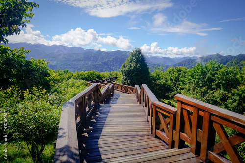 Walking path in Alishan Natural Park