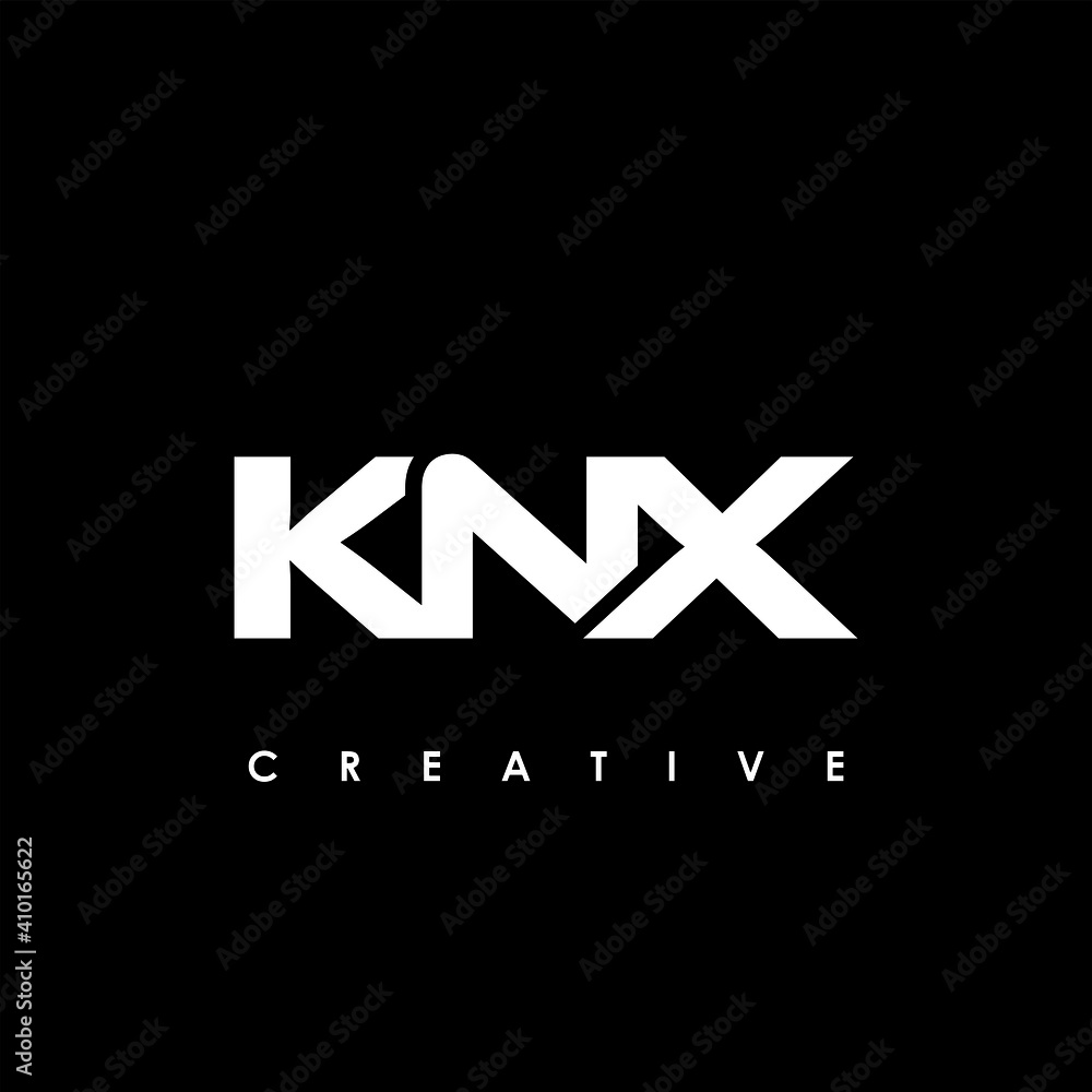KNX Letter Initial Logo Design Template Vector Illustration KNX Letter Initial Logo Design Template Vector Illustration