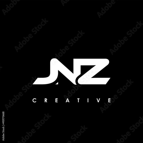 JNZ Letter Initial Logo Design Template Vector Illustration