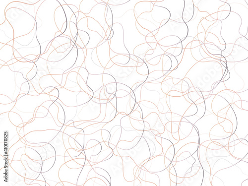 Abstract curly lines pattern. Curl lines vector pattern. Nude vector pattern. Circular pensil sketch background. 