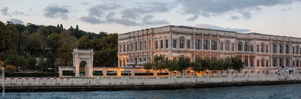 The Palace of Ciragan on the banks of the Bosphorus, Istanbul, Turkey