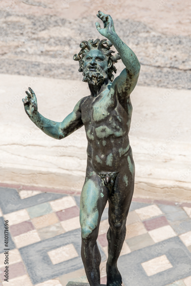 Casa del fauno (House of the Faun) in the ancient roman site of Pompeii ...