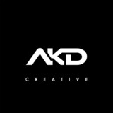 AKD Letter Initial Logo Design Template Vector Illustration