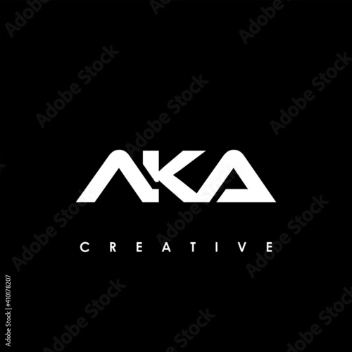 AKA Letter Initial Logo Design Template Vector Illustration photo