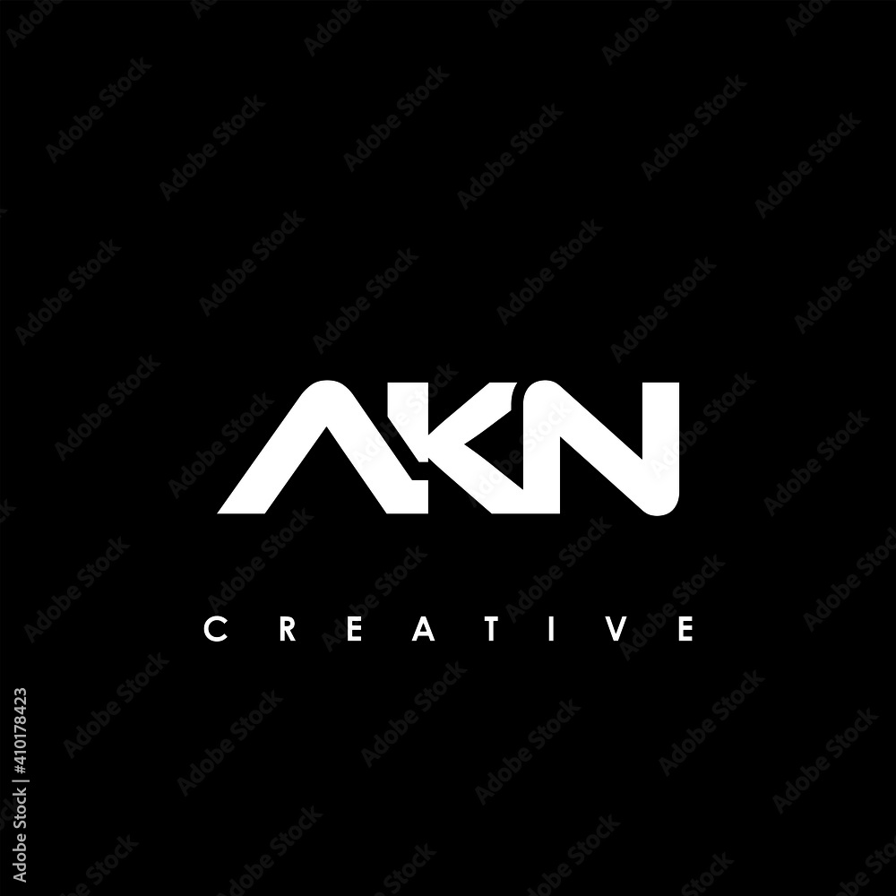AKN Letter Initial Logo Design Template Vector Illustration AKN Letter Initial Logo Design Template Vector Illustration