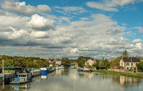 Canal de Briare sur la Loire, Centre, France