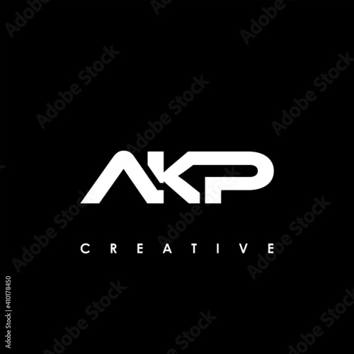 AKP Letter Initial Logo Design Template Vector Illustration photo