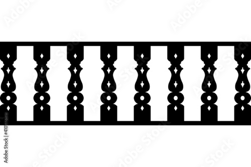 Thai style pattern vector illustration, Line Thai Traditional