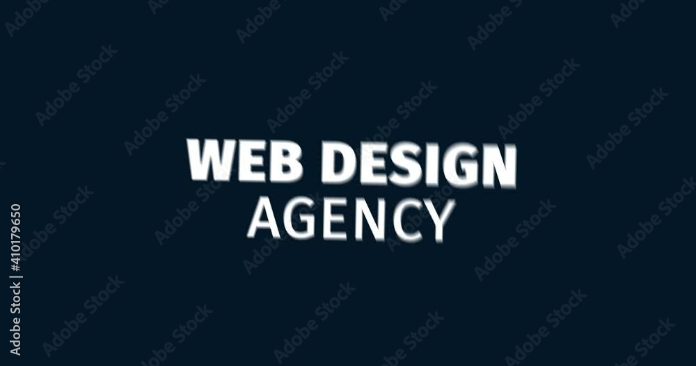 Web design agency. Animated words. Kinetic text animation. Intro Web design agency. Animated words. Kinetic text animation. Intro