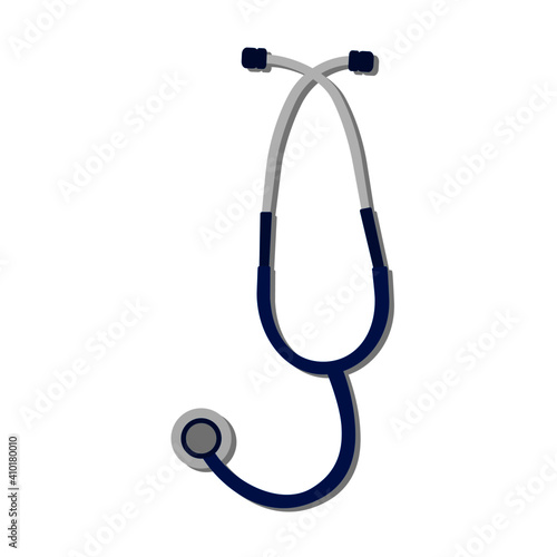 Vector of a medical stethoscope for doctor to listen during physical examination