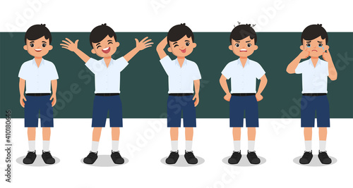 Bangkok Thailand student character animation.
