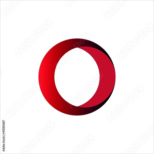 3d red circle