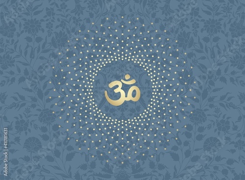 aum syllable , paisley design ,Hinduism , India	