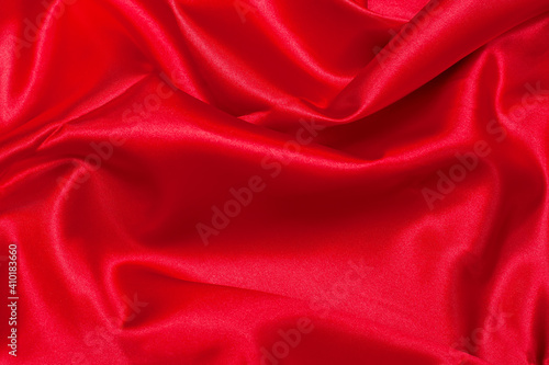 Red cloth waves background texture