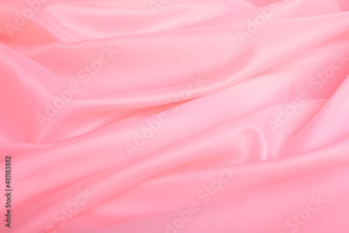 Rose pink satin waves