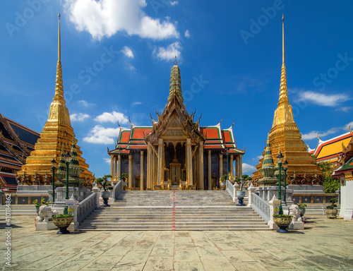 Landmark of Bangkok city Temple of the Emerald Buddha Bangkok, Asia Thailand