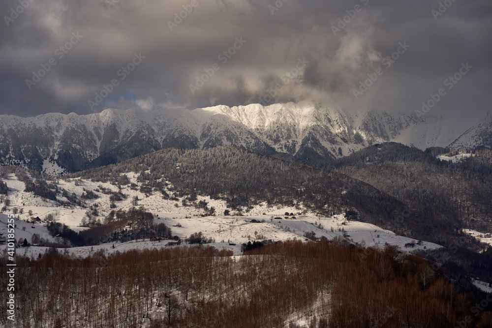 Mountains during winter