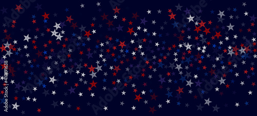 National American Stars Vector Background. USA Independence Memorial Veteran's 11th of November 4th of July President's Labor Day