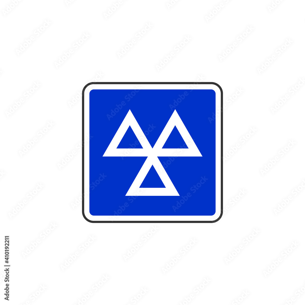Vehicle testing station sign icon. Traffic signs symbol modern, simple, vector, icon for website design, mobile app, ui. Vector Illustration Vehicle testing station sign icon. Traffic signs symbol modern, simple, vector, icon for website design, mobile app, ui. Vector Illustration