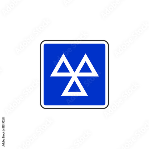 Vehicle testing station sign icon. Traffic signs symbol modern, simple, vector, icon for website design, mobile app, ui. Vector Illustration