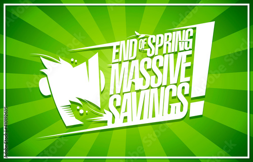 End of spring massive savings banner