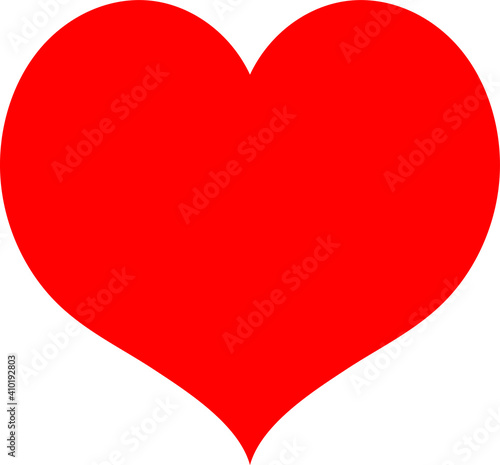 Free Download Red heart - doodle style outline for romantic valentines day greeting card. Vector graphic for web design, beautiful icon for cover. - GFXLoad
