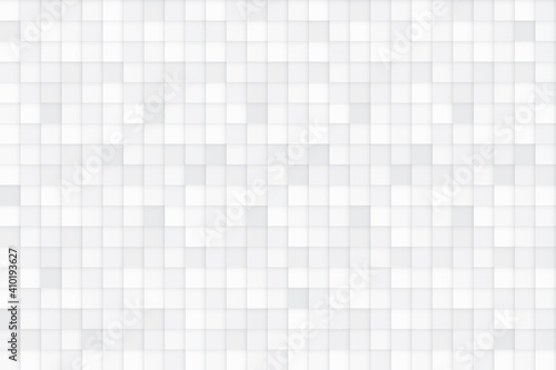 Fototapeta Naklejka Na Ścianę i Meble -  Abstract geometric white and gray color background, mosaic pattern. Vector illustration.