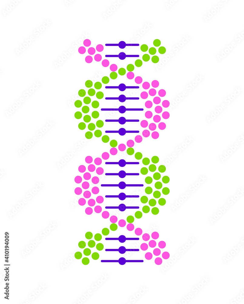 Dna icon . Dna graphic illustration. Dna icon . Dna graphic illustration.