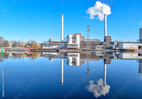 Fotografie Berlin Klingenberg thermal power station on the Spree