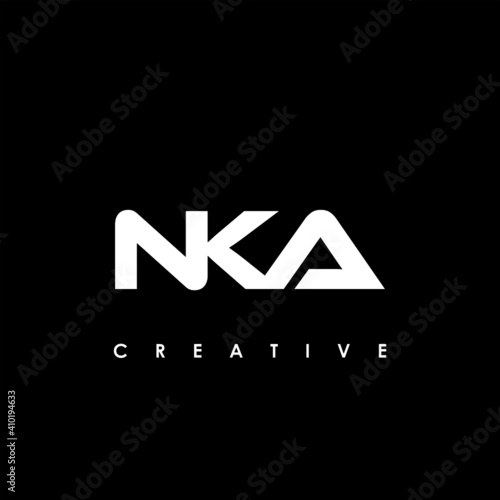 NKA Letter Initial Logo Design Template Vector Illustration photo