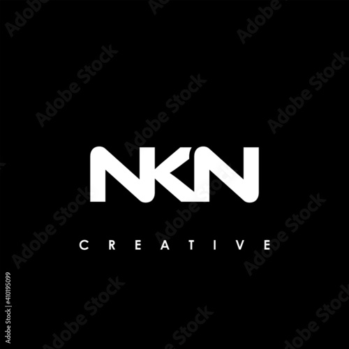 NKN Letter Initial Logo Design Template Vector Illustration