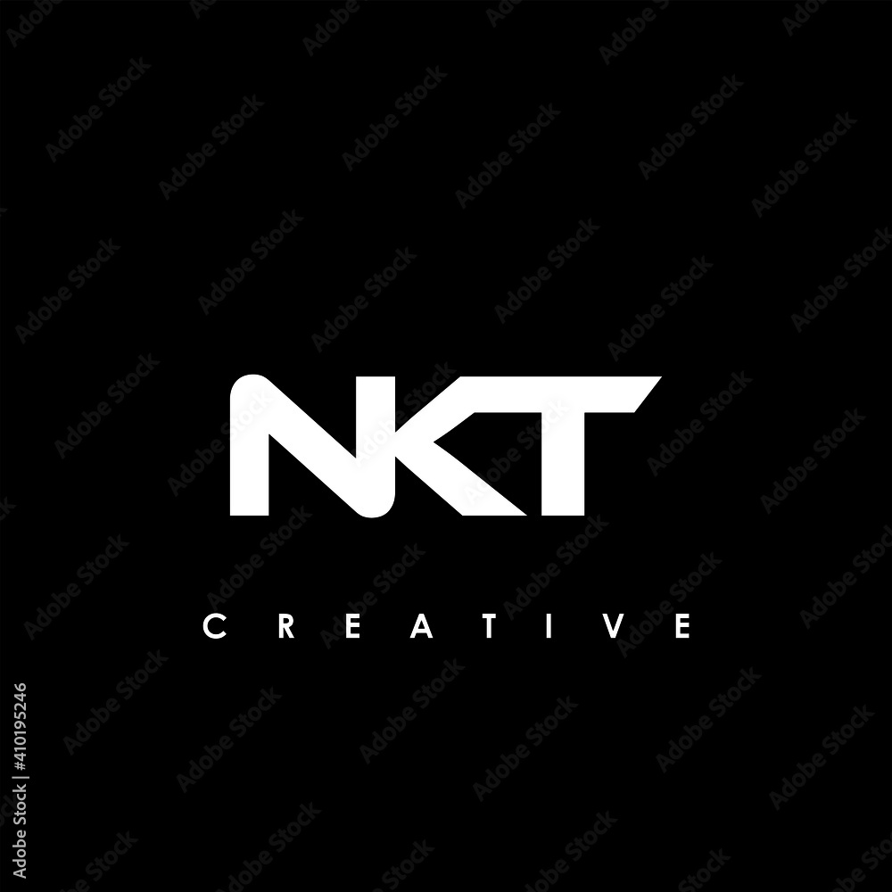 NKT Letter Initial Logo Design Template Vector Illustration
