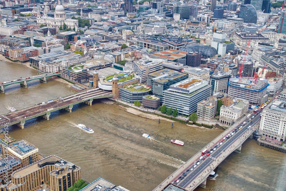 Fototapeta premium River Thames bridges, London