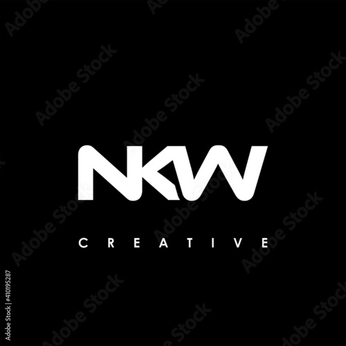 NKW Letter Initial Logo Design Template Vector Illustration