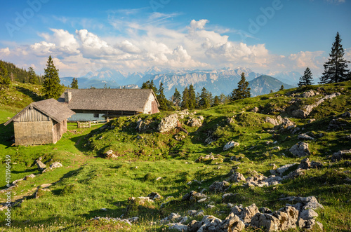 beautiful scenery at Chiemgau alps photo