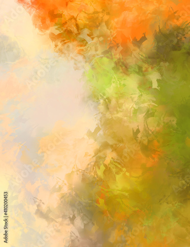 Artistic vibrant and colorful wallpaper.Brushed Painted Abstract Background. Brush stroked painting.