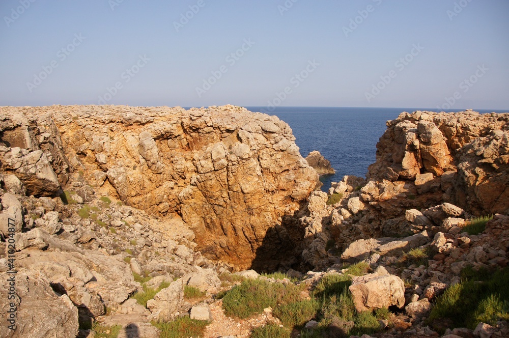Beautiful landscape of the island of Menorca