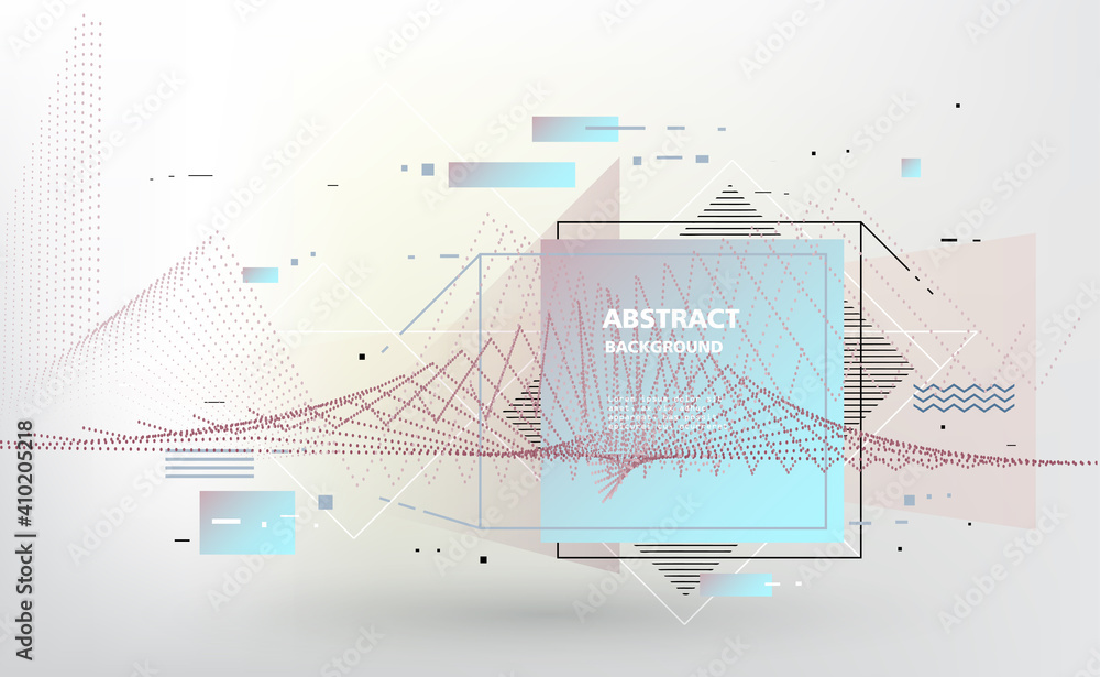 Fototapeta premium Covers templates set with graphic geometric elements. Applicable for brochures, posters, covers and banners. Vector illustrations.